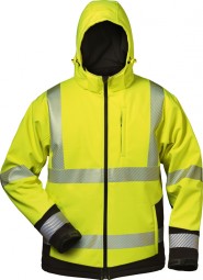 Warnschutz-Winter Softshell Jacke mit Kapuze MELVIN
