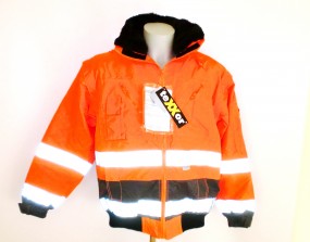 4107 Vancouver Warnschutzjacke- Pilotenjacke leuchtorange/grau